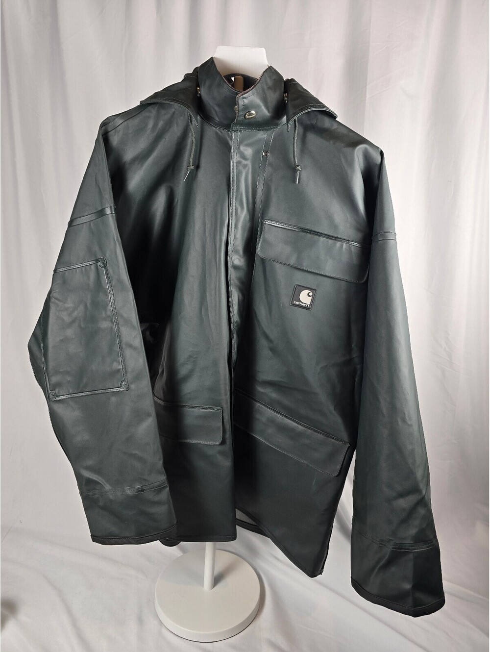 Carhartt Small Regular Waterproof Hooded Rain Jacket Coat